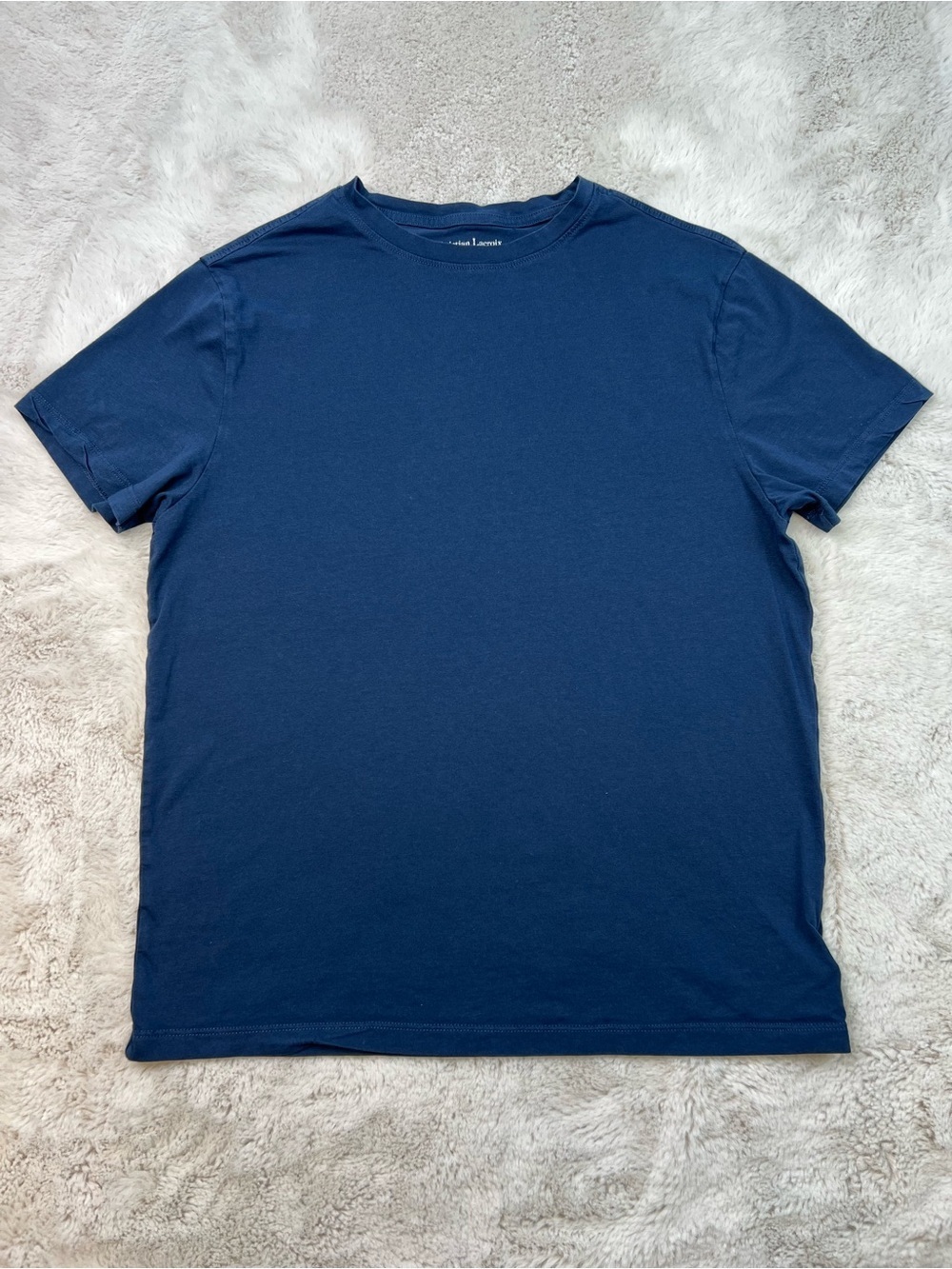 Christian Lacroix Mens Medium Blue Pima Cotton Tshirt Casual